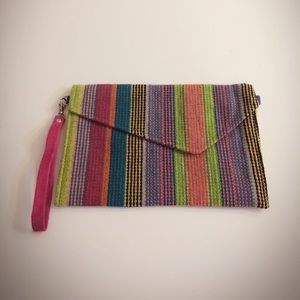 Handwoven small clutch.